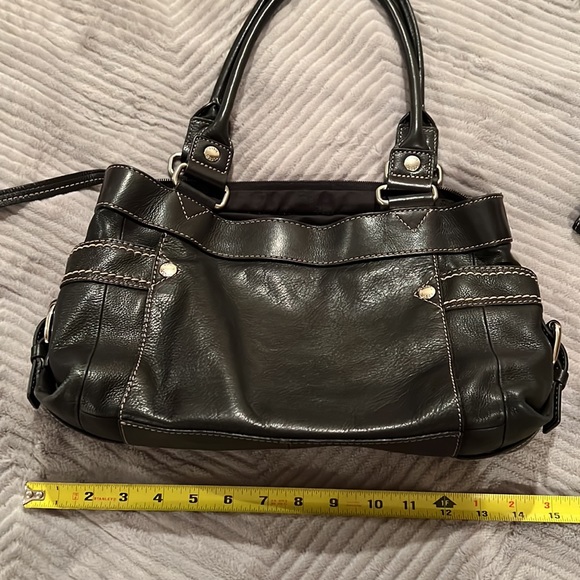 Vintage Fossil Black Leather Handbag and Wallet!! Late 90’s edition!! - Picture 5 of 13